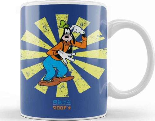 Goofy Retro Japanese Kupa Bardak Porselen