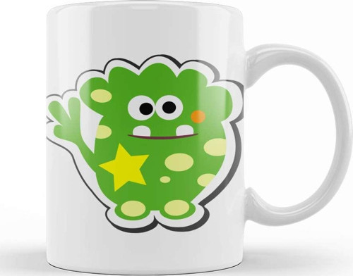 Cartoon Mounstruo 13 Kupa Bardak Porselen