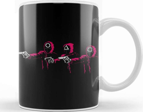 Squid Fiction Squid Game Kupa Bardak Porselen