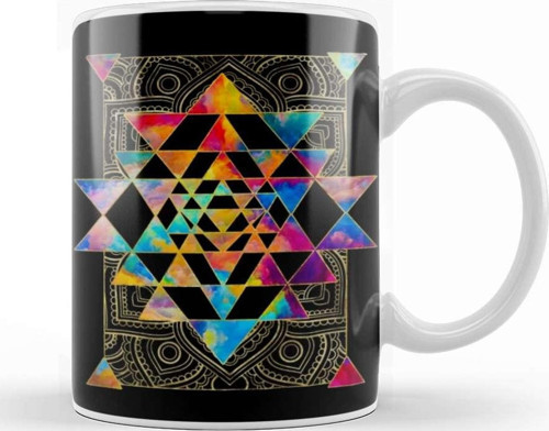 Sri Yantra Sri Chakra 01 Kupa Bardak Porselen