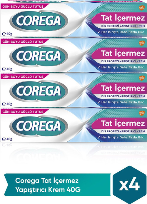 Tat İçermez Yapıştırıcı Krem 40G x 4 Adet