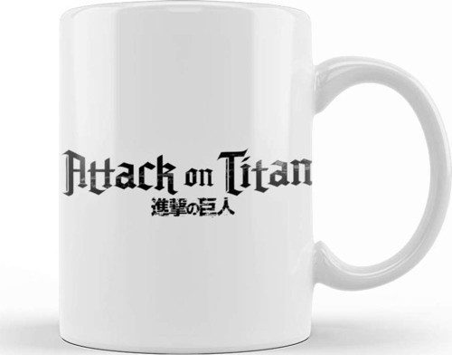 Attack On Titan Logo Kupa Bardak Porselen