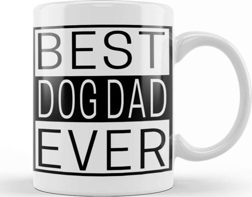 Best Dog Dad Ever 04 Kupa Bardak Porselen