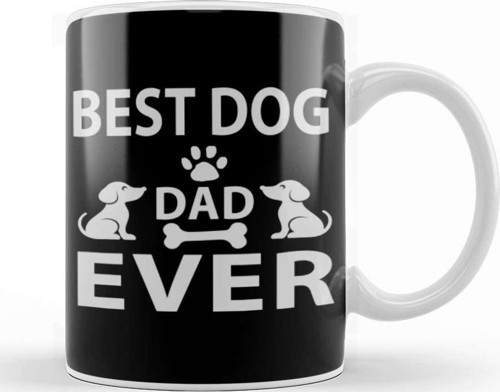 Best Dog Dad Ever 08 Kupa Bardak Porselen