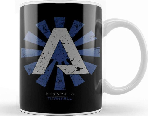 Titanfall Retro Japanese Kupa Bardak Porselen