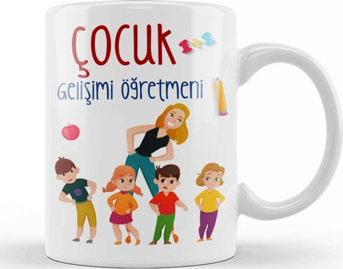 Çocuk Gelişimi Öğretmeni Kupa Bardak Porselen