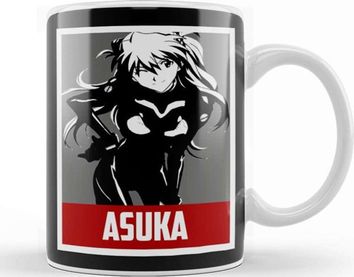 Asuka Langley Evangelion Kupa Bardak Porselen