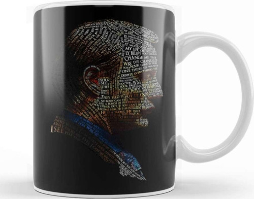Dark Hannibal Typography Kupa Bardak Porselen