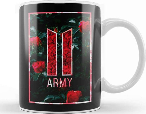 Kpop Army Kpop Red Roses Kupa Bardak Porselen