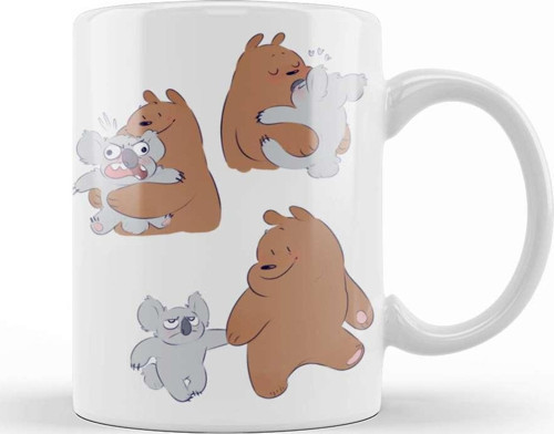 Nom Nom We Bare Bears 06 Kupa Bardak Porselen