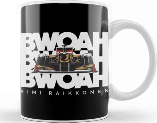 Kimi Raikkonen Bwoah Kupa Bardak Porselen