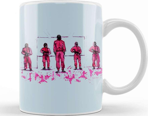 Squid Game Pink Soldiers Kupa Bardak Porselen