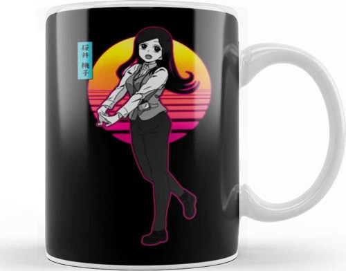 Touko Sakurai Retro Back Kupa Bardak Porselen