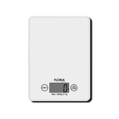 ZLN1685 Dijital Mutfak Tartısı Hassas Ölçüm LCD Ekran 5 Kg Kapasiteli Beyaz