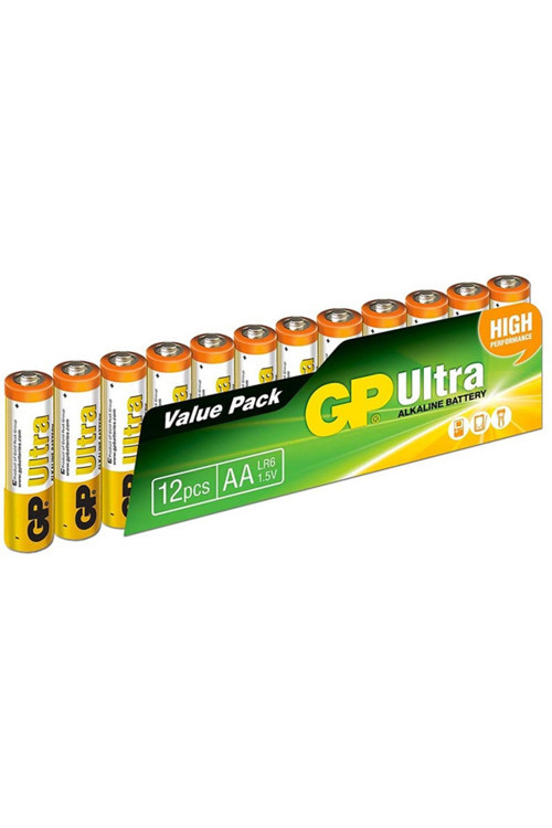 GP 15AU-12Lİ PAKET ALKALİN AA KALEM PİL (12Lİ FİYAT) (4767) - FXH5436-7890