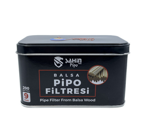 Pipo 9mm Balsa Ağacı Pipo Filtresi - 200 Adet Ekonomik Paket