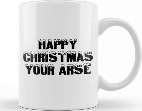 Happy Christmas Your Ars Kupa Bardak Porselen