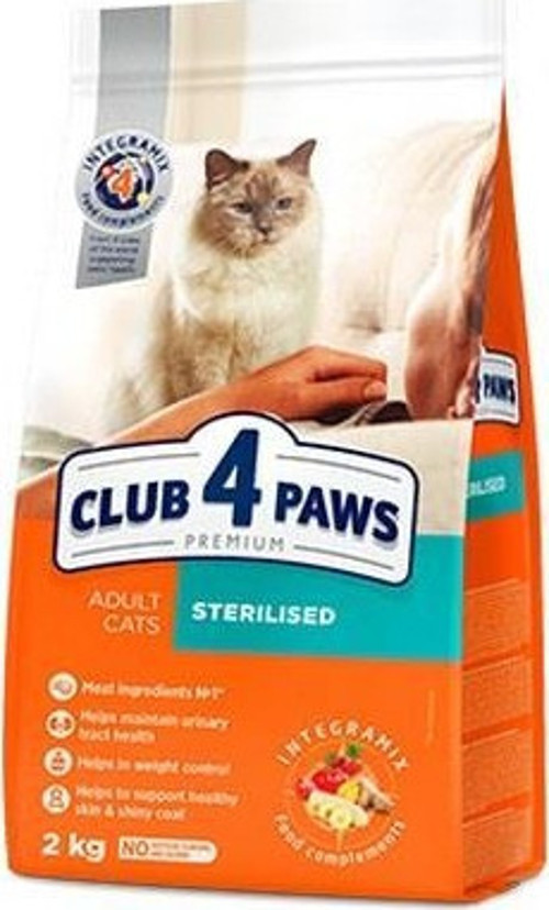 Premium Kısırlaştırılmış Tavuklu Kedi Maması 2 Kg