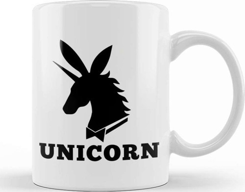 Unicorn Playboy Logo Mix Kupa Bardak Porselen