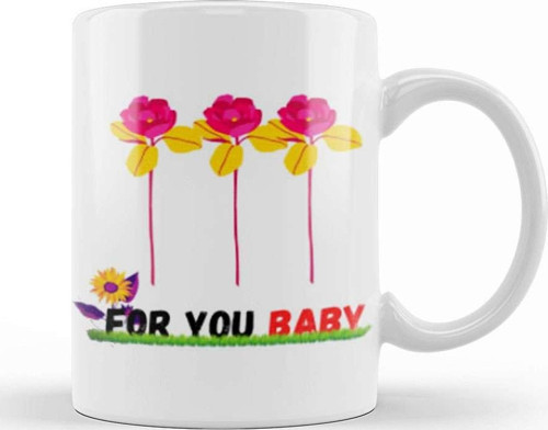 For You My Daddy Flowers Kupa Bardak Porselen