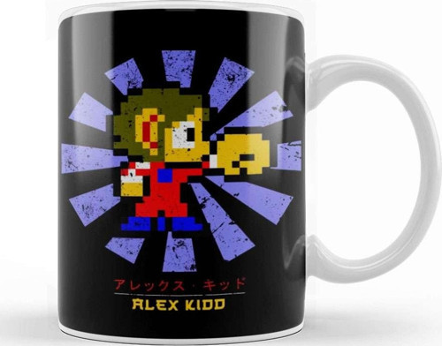 Alex Kidd Retro Japanese Kupa Bardak Porselen