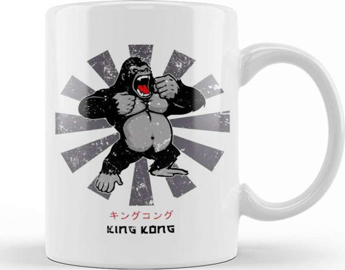 King Kong Retro Japanese Kupa Bardak Porselen