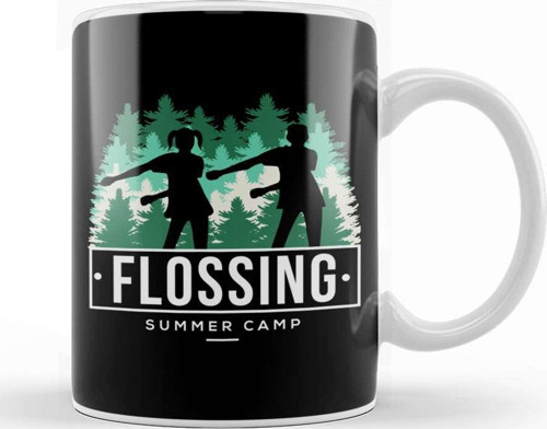 Flossing Summer Camp Kupa Bardak Porselen