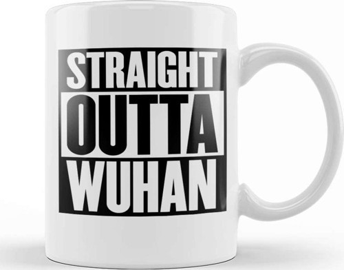 Straight Outta Wuhan Kupa Bardak Porselen