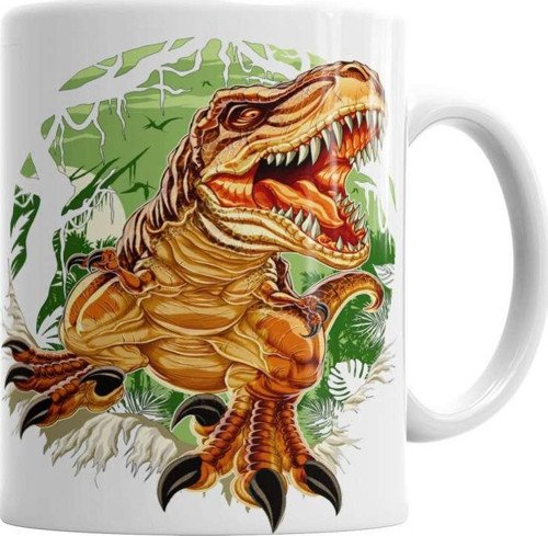 Tiranossaurus Rex T-Rex Kupa Bardak Porselen