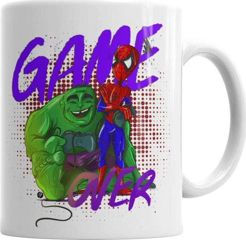 Hulk Vespider Game Over Kupa Bardak Porselen