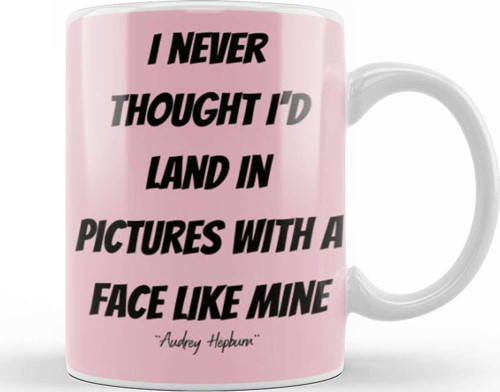 Audrey Hepburn Quote Kupa Bardak Porselen
