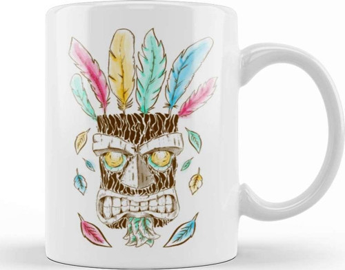 Crash Bandicoot Aku Aku Kupa Bardak Porselen