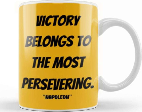 Napoleon Quotes Gift Kupa Bardak Porselen