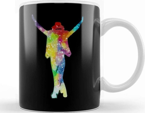 Michael Jackson Silueta Kupa Bardak Porselen