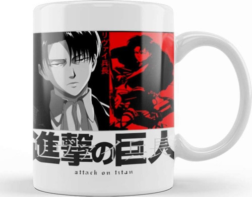 Attack On Titan Levi 01 Kupa Bardak Porselen