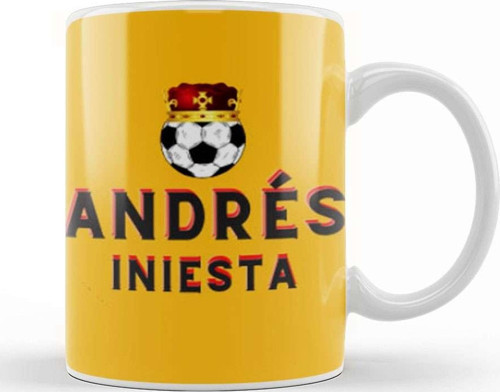 Andrés Iniesta Art Gift Kupa Bardak Porselen