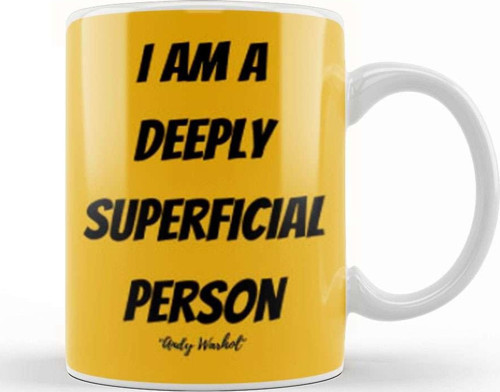 Andy Warhol Quotes Gift Kupa Bardak Porselen