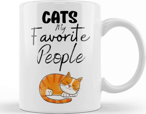 Cat Lover Gifts For Men Kupa Bardak Porselen
