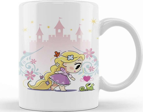 Princesas Cute Rapunzel Kupa Bardak Porselen
