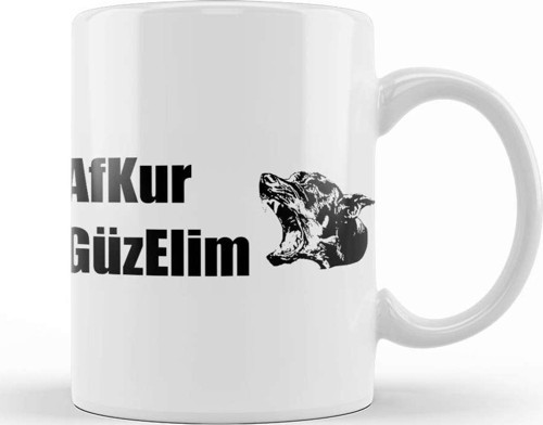 Afkur Güzelim Karadeniz Kupa Bardak Porselen