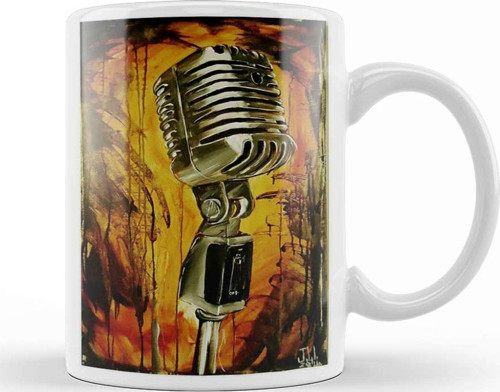 Your Voice Mikrofon Kupa Bardak Porselen