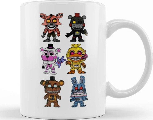 Fnaf Birthday Party Kupa Bardak Porselen