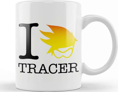 I Love Tracer Overwatch Kupa Bardak Porselen