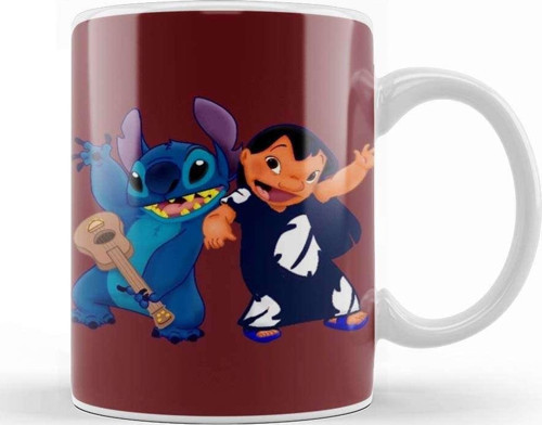 Stitch And Lilo Cute 01 Kupa Bardak Porselen