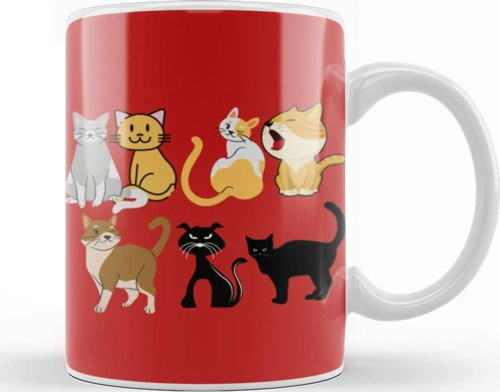 Cat Lover Gifts For Men Kupa Bardak Porselen