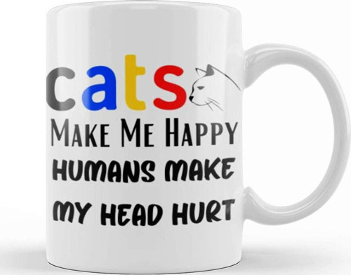 Cat Lover Gifts For Men Kupa Bardak Porselen