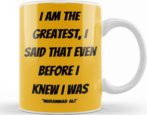 Muhammad Ali Quote Gıft Kupa Bardak Porselen