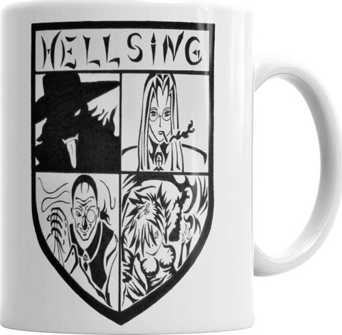 Hellsing Alucard One Piece Anime Naruto Death Note Kupa Bardak Porselen
