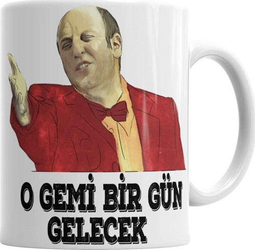 Leyla İle Mecnun İsmail Abi O Gemi Bir Gün Gelecek Kupa Bardak Porselen