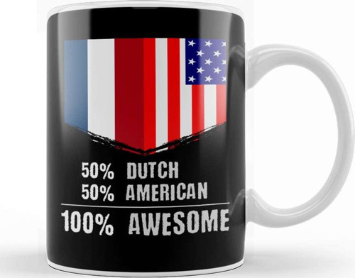50% Ecuadorian 50% American 100% Awesome Immigrant Kupa Bardak Porselen